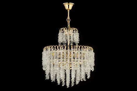 Подвесная люстра Arti Lampadari Daverio E 1.5.50.105 G (220V, хрусталь, на цепи)