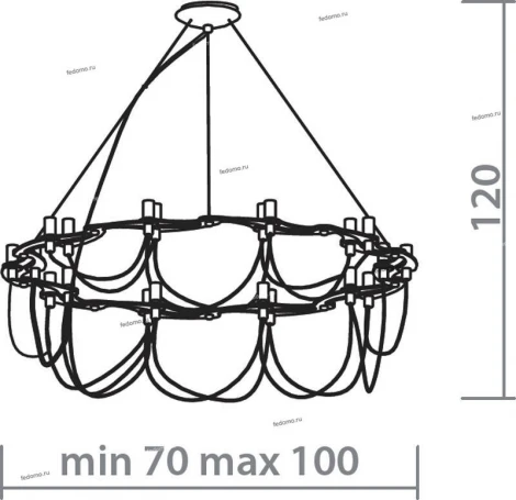 Подвесная люстра Divinare Capillari 8777/02 LM-20