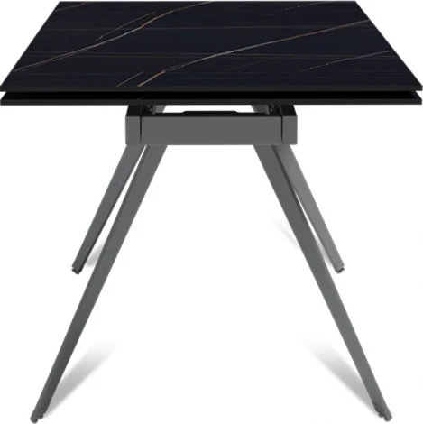 Стол раскладной Rhein (140+40+40), керамика матовая Blackgold Top Concept арт.21947