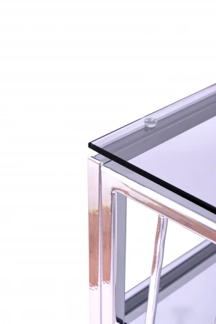 Консольный стол AllConsoles 1124-CS grey серебряный
