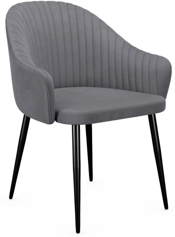 Стул DikLine 440 C56 серый, ножки черные арт.00-00072791