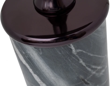 Стол журнальный мрамор/метал. цвет черный d35*h65см Garda Decor арт.69-22465