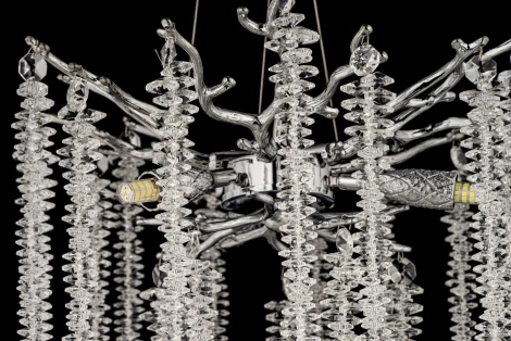 Подвесная люстра Dio D`arte Tavenna Nickel Tavenna H 1.5.32.100 N (220V, хрусталь, на тросе)