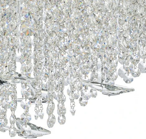 Подвесная люстра (12051/11P Chrome) Indigo Giulietta V000599 (220V, хрусталь, подвески, на тросе, круглые)