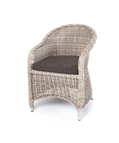 Плетеное кресло из искусственного ротанга, цвет бежевый 4SIS Равенна YH-C1103W beige