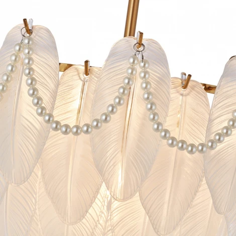 Потолочная люстра на штанге Arte Milano Rim 315008/D500 BS (220V, перо)