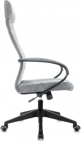 Кресло руководителя Бюрократ CH-610 Fabric серый Light-19 крестов. пластик