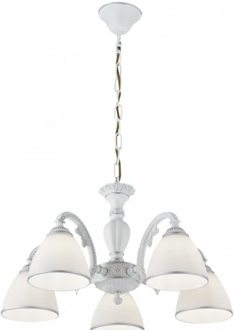 Подвесная люстра Arte Milano AM340837 340837/5 WT+SL (220V, на цепи)