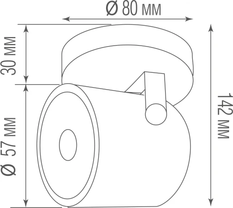 Спот Donolux Micra DL18020R1B (220V, круглые)