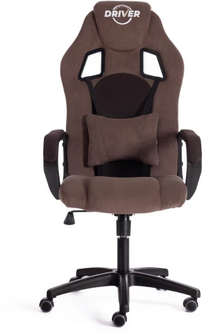 Кресло DRIVER (22) флок/ткань, коричневый, 6/TW-24 Tetchair 19293