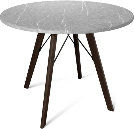 Стол Sheffilton SHT-TU9/TT 90 МДФ венге/серый мрамор