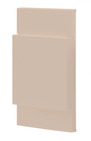 Накладка с крышкой на розетку 220V с/з со шторками винтовой зажим 16A (песочный матовый) Meiton AM04P