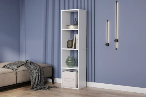 Стеллаж Арника СТЖ 7, Белый текстурный