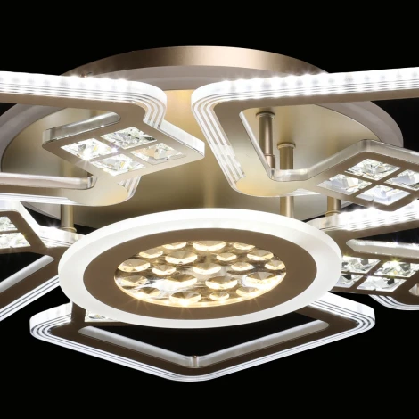 Потолочная LED люстра с ПДУ De City Мадлен 424016107 (регулировка яркости, 220V)