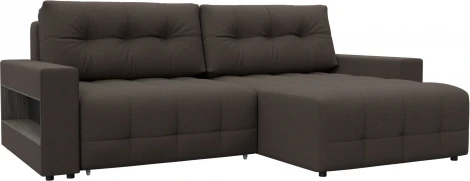 Диван угловой с полками Лига-053 НПБ Лига Диванов (Рогожка) арт.128931