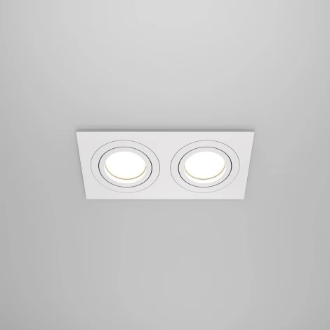 Встраиваемый светильник Atom GU10 2x50Вт Maytoni Technical DL024-2-02W (220V)