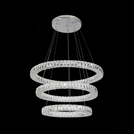 Подвесной светильник ярусный Eletto Olimpia EL330P90.1 (LED, 220V, пульт управления, на тросе, кольцо)