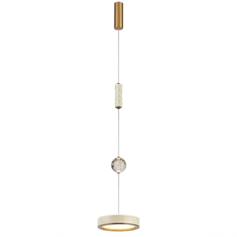 Подвесной светильник Odeon Light Riviera 5450/32L молочный/античная бронза/металл/керамика/хрусталь/акрил LED x 32W 2000К/3000K/4000K/переключ