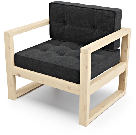 Кресло Arsko Астер сосна черная рогожка