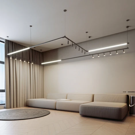 Набор подвеса угловой с питанием Elektrostandard Module System 85187/00 (черный) (48V)