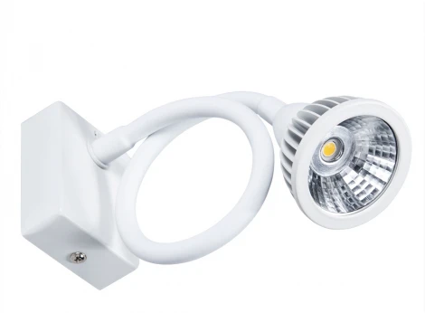 Бра на гибкой ножке для чтения Arte Lamp Cercare A4107AP-1WH (LED, 220V, выключатель)