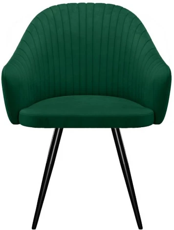 Стул DikLine 439 поворотный, K13 изумруд, ножки черные арт.00-00079557