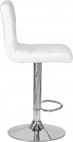 Стул барный DOBRIN CANDY (белый) 5006-LM CANDY, цвет сиденья белый, основания хром