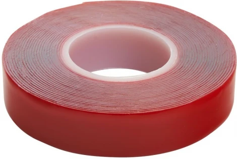 Скотч акриловый двусторонний 0,8x18 мм длина 5м Stekker 39146