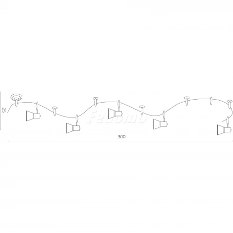 Трековая система в сборе Arte Lamp Rail Kits A3057PL-6BK