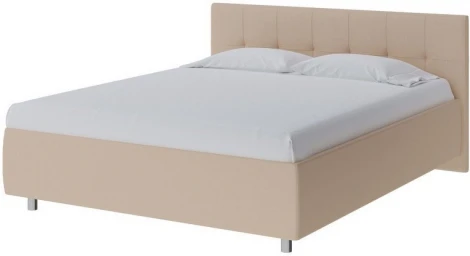 PROxSON Кровать Diamo без основания (Ткань: Рогожка Savana Camel (бежевый)) 90x200