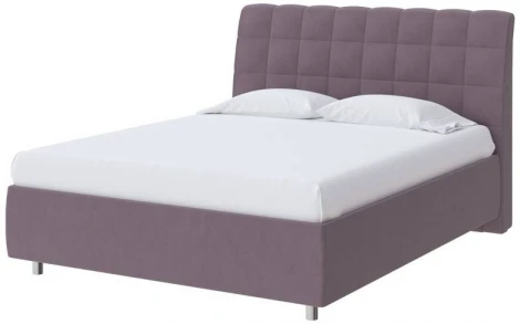 PROxSON Кровать Volumo без основания (Ткань: Рогожка Тетра Слива) 120x190