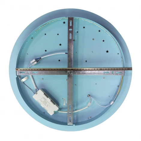 Потолочная люстра с таймером Natali Kovaltseva LED LAMPS 81087 (для детской, 220V, пульт управления, управление смартфоном, умный дом - LampSmart, круглые, животные, луна)