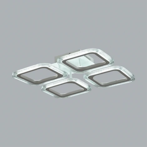Потолочная люстра светодиодная с ПДУ Lumion Kvadro 8026/42CL белый/белый, металл/акрил LED 42W 3000-6000К 220V