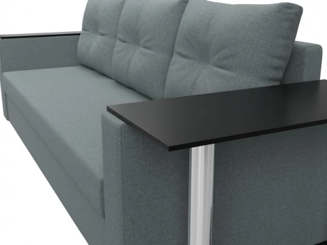 Диван прямой Атланта Лайт со столом справа Лига Диванов (Рогожка) арт.126162