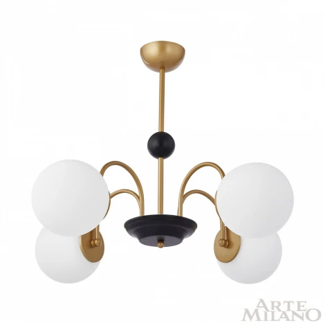 Потолочная люстра на штанге Arte Milano Napoli 312066/D700/4 BS/BK (220V, шарики)