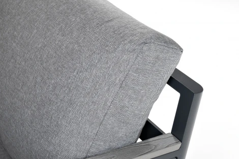 "Париж" угловой модульный диван, каркас из алюминия, цвет серый 4SIS арт.УТ-00008437