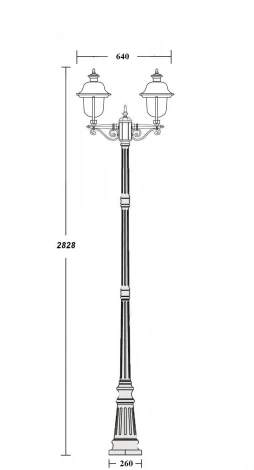 Наземный фонарь Oasis Light MADRID-COOPER 84310cA 18 Bl