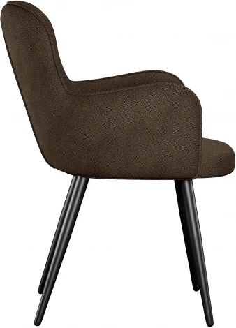 Стул DikLine 503 поворотный SB3 шоколад, ножки черные арт.00-00076725