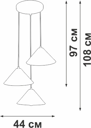 Подвесной светильник Vitaluce V3093-0/3S (220V, на проводе)