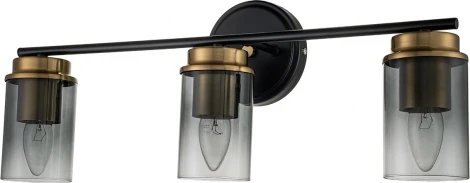 Настенный светильник Escada Dinasty 2118/3A E14*40W Black/Brass (220V)