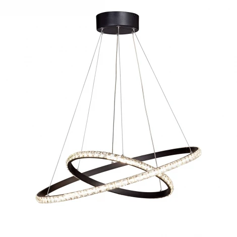 Подвесная люстра Vitaluce V4628-1/2S (LED, 220V, хрусталь, на тросе, кольцо)