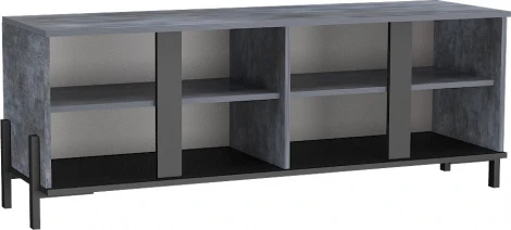 Ивару НЕКСТ - 1 тумба ТВ Камень темный, Черный