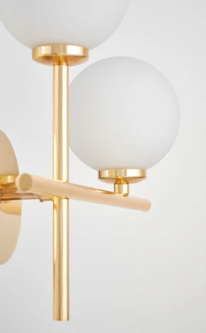 Настенный светильник Lumina Deco Marsiada LDW 6033N-2 RT FGD (220V, шарики, асимметрия)
