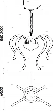 Подвесная люстра Mantra Versailles 5564
