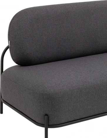 Диван Stool Group Стоун рогожка тёмно-серый УТ000036927