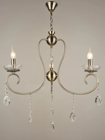 Подвесная люстра Reluce 04462-0.4-03 (220V, подвески, на цепи, подсвечник, свеча)