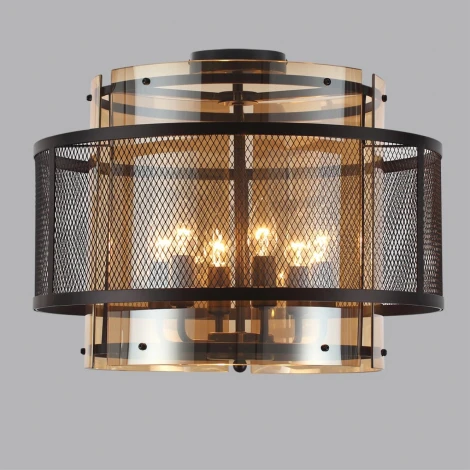 Потолочная люстра Lumion Zarina 8007/6C черный/черный, золотой металл/металл, стекло Е14 6*40W 220V (круглые)