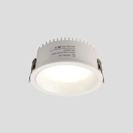 Светильник встраиваемый светодиодный IP44 Crystal Lux CLT 529C105 WH 4000K
