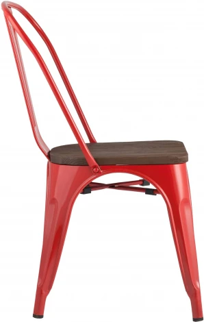 Стул Stool Group TOLIX WOOD красный глянцевый УТ000001188