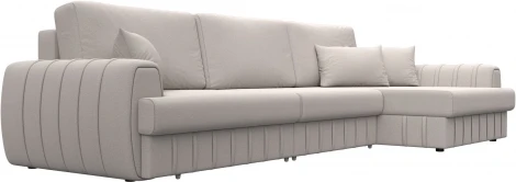 Диван угловой Лига-057 НПБ Лонг угол правый Лига Диванов (Замша) арт.129315